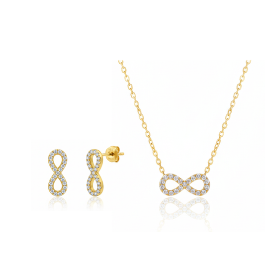 Infinity – Parures de bijoux - Or Plaqué 18 carats - BEST SELLER 💖